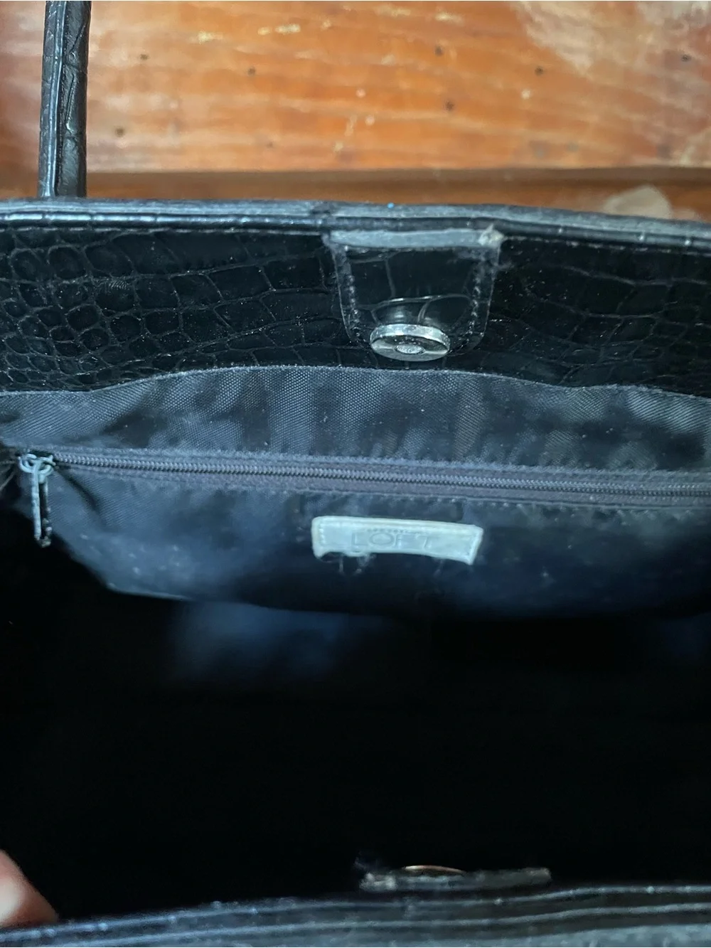 LOFT structured croc